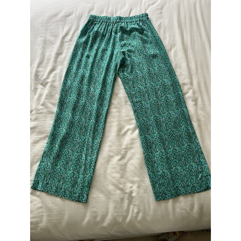 Helen Jon Wide Leg Pull On Boho Pants Sz S Art To Wear Travel Wear Chic Summer - Picture 2 of 7